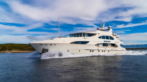 Silent World luxury crewed yacht exterior photo 4, Adriatic Sea Croatia