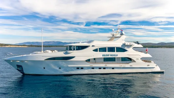 Silent World luxury crewed yacht exterior photo 6, Adriatic Sea Croatia
