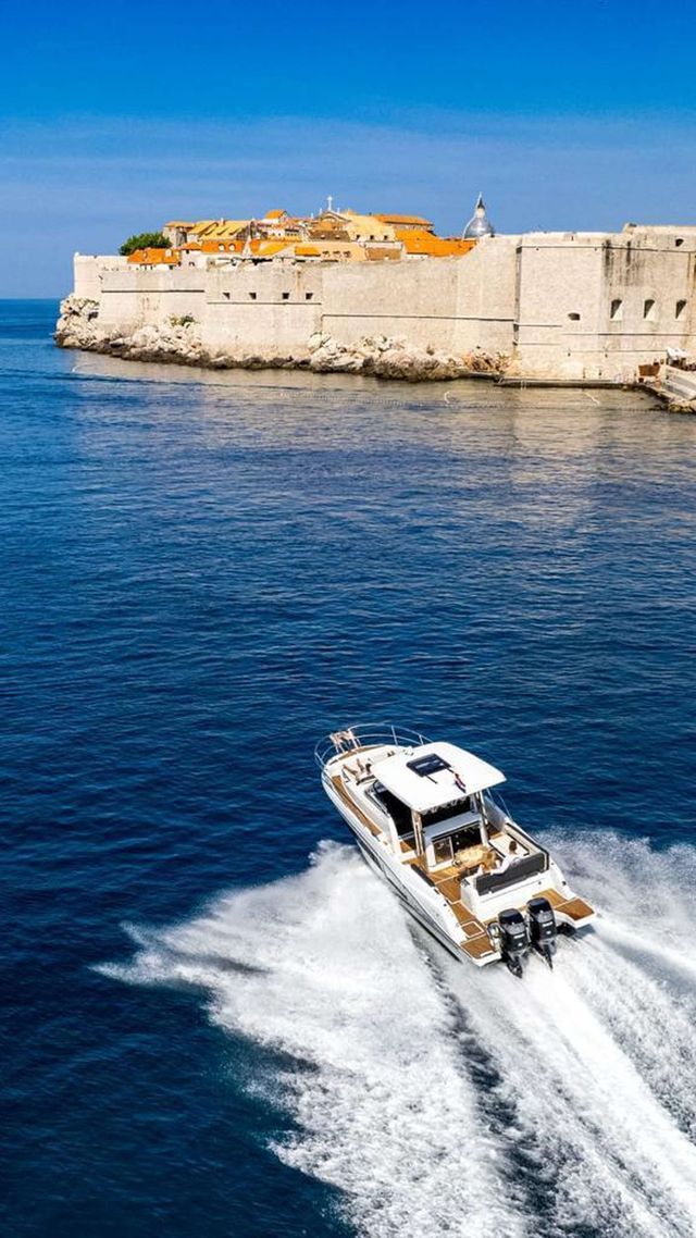 Luxury speedboat charter in Dubrovnik: Explore Elafiti Islands, hidden coves, and crystal-clear waters on a private boat tour