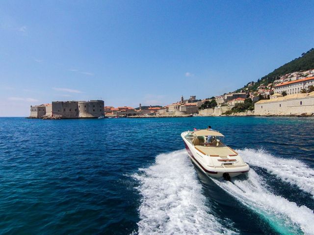 Luxury speedboat tour Dubrovnik Old Town walls Croatia 