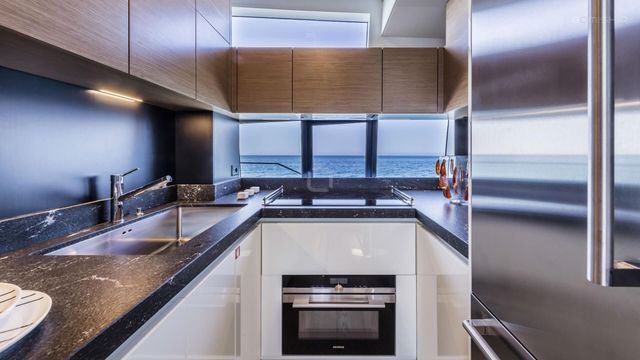 The Ferretti 780 luxury yacht for charter