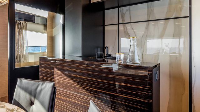 The Ferretti 780 luxury yacht for charter