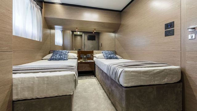 The Ferretti 780 luxury yacht for charter