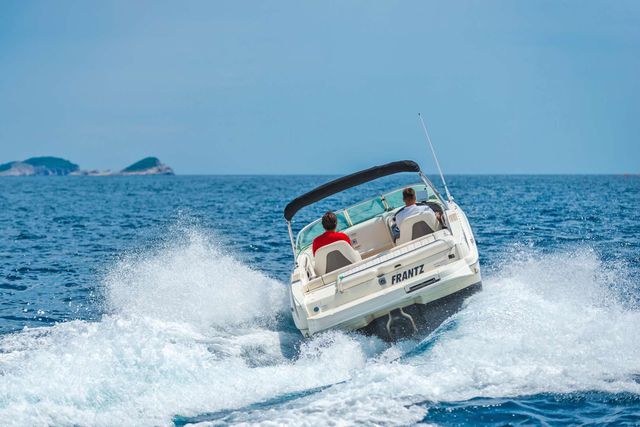Luxury boat charter in Dubrovnik.  Island hopping and crystal-clear waters await!